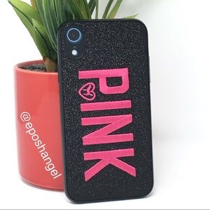 PINK Embroidered Cover iPhone XR Lightweight Cases